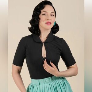 Tatyana Keynote Black Blouse
